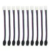 ZDM 10 PCS 4 Pin 10MM Connector Wire Male Cable For SMD 5050 Non-Waterproof RGB LED Strip