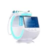Многофункциональный 7 в 1 гидромазрее алмаз Dermabrasion Ice Blue Magic Mirror Microdermabrasion Scrubber Analyzer анализатор для кожи кислород Глубокая машина для чистки лица