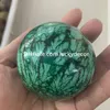 Genuine Beautiful Natural Malachite Gemstone Sphere Crafts Polished Green Chakra Quartz Crystal Ball Mineral Specimen for Protection,Healing & Transformation