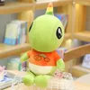 Single Horn Söt Pet Dinosaur Plysch Toy För Baby Kids Playmate Söt Soft Fylld Animal Dinosaur PlushToy Gift för Barn Födelsedag