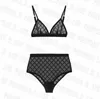 Ensemble de soutien-gorge et culotte en dentelle de luxe pour femmes, sous-vêtements fins et fins, de marque, en Tulle brodé, Lingerie de plage, culotte d'été