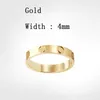 Liefdesringen Dames Designer Sieraden Ring Paar Sieraden Band Titanium Staal Met diamanten Casual Mode Straat Klassiek Zilver Rose Optioneel Maat 4 5 6 mm Gouden Ring