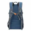 Outdoor Bags Foldable Nylon Bag Large Capacity Backpack Waterproof Travel Simple Portable Handbag For Boys Girls (Dark Blue, 35L)