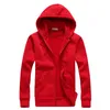 New Plain Mens Zip Up Hoody Jacket 운동복 후드 지퍼 남성 탑 아우터 블랙 그레이 부티크 남성 무료 배송 201113