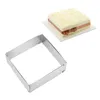 1pcs DIY Retractable Stainless Steel Cake Mousse Ring 3D Round & Square Fondant Cake Mold Adjustable Kitchen Baking Tools 210225