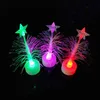 Clignotant créatif coloré brillant arbre de noël jouets électroluminescents led flash fibre optique stands d'arbre chauds