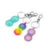 Silicone Toy Keychain Pendant Desktop Toys Push Bubble Sensory Novelty Multiplayer Puzzle Game for Adults anda34a073403052