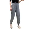 Dames broek dames capris est mode herfst winter plus maat dikke dames dik katoen warme broek dames casual sporten los