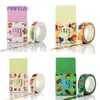 Geschenkpapier PANFELOU 1,5 cm x 10 m Dessert-Cartoon-Aufkleber Randmaskierung Klebelinie Papier Washi Tape DIY Scrapbooking Handkonto