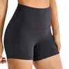 Yoga Shorts Syrokan Naked Feeling High Maist Workout för Women Athletic Running Volleyball Short Tight 4 Inches4249501