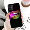European And American Girl With Red Lips Phone Cases For Iphone 13 Pro Max 12 11 Xr Xs X 7 6s 8 Scratchproof Cover Fashion Design Phonecase