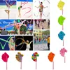 Utomhusband 4m Färgglada Gym Ribbon Rhythmic Art Gymnastik Ballett Streamer Twirling Rod Rainbow Stick Training Cheerleading SC098