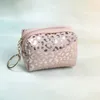 3pcs Coin Purses Women Pu Hot Stamping Leopard Square Zipper Plånböcker