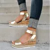 Wedges High Heels Summer Flip Flop Chaussures Platform Sandals Plus Size