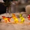 الديناصورات سلسلة 1.2 متر أدى ضوء سطح مكتب نوم الخلفيات ديكو مصابيح اللعب هدية للطفل الديكور المنزل دينو عيد ميلاد ضوء راية Y0730