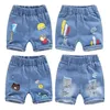 Abbigliamento per bambini Jeans Pantaloncini di cotone estivi Vestiti casual per neonato Ragazzi Cartoni animati Pantaloni di jeans per bambini2-8Y 210723