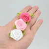 10pcs 3cm de cetim fita rosa flores cabeças de marca dinamarca de diy scrapbooking para decoração de casamento artificial seda jllrwk