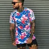 3d print mode män t-shirt kortärmad smal fitness t-tröjor manlig gym tee tops sommar o-nack casual tee shirts för män