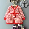 Bébrous filles Plaid d'hiver Robes robes de vêtements pour enfant en bas âge