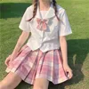 Uniformi scolastiche giapponesi Gonna a pieghe da donna XS-2XL Harajuku Preppy Plaid a vita alta s dolce Ladies A-line Kawaii Mini 210608