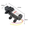 DC 12V 60W Motor Hochdruck-Membran-Wasserselbstansaugende Pumpe für Wasserkreislauf Autowaschmaschine Gartenbewässerung 210610