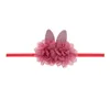 Lovely Girls Flower Wreath Crown Elastic Headbands Rabbit Ears Flower Hair Bands Kids Headwear Hair Tillbehör Foto Prop 1570 B3