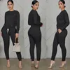 Dames tweedelige broek trainingspak voor vrouwen set casual trui lange mouw 2 stuks sets pakken plus size