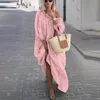 Casual klänningar kvinnor kläder höst boho plus storlek från axel vintage klänning lösa maxi kläder vestidos femme258o