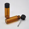 2021 Ny CLEAR / BROWN Glass Snuff Metallflaska Sked Spice Bullet Snorter Pill Box Storage Bottle Färg Slumpmässig Rökning Partihandel