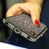 Custodie Bling di moda di lusso per iPhone 11 Pro XS MAX XR X 7 8 plus Diamond Frame Strass Flash Glitter Cover per telefono