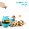 Funny Tumbler Ball Cat Toys Auto Feeders Distributeur de nourriture sèche pour chats de compagnie Self-Play Treat Fuite Teasing Toy Cat Accessoires 210929