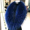 الأوشحة 2021 Real Raccoon Fur Twher