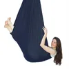 Kinderen volwassen katoen swing hangmat 2.8m duurzame elastische lucht yoga hangmat zacht elastisch pakket stabiele stoel swing q0219