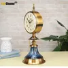 Desk & Table Clocks European Clock Household Living Room Ornaments American Light Luxury Large Retro Silent Needle