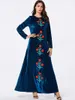 Odzież Etniczna Abaya Velvet Hidżab Turcja Islam Arabski Muzułmańska Długa Dress Caftan Kaftan Tesettur Elbise Robe Musulmane Longue Femme Oman Kamizelka