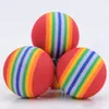 EVA fun pet cartoon toy dogs chewing plush cute rainbow ball toys cat and dog foam color bouncy balls WH0006