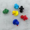 Kolorowe szkło Cute Carb Caps Mini Accessosires Duck Cap Herb Wax Dab Narzędzia Oil Rigns DCC01