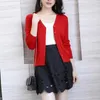LY VAREY LIN Spring Autumn Women Knitted Cardigan Elegant V Neck Long Sleeve Single Breasted Slim Solid Ladies Tops 210526