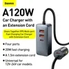 Baseus 120W Car QC 3.0 PD 3.0 Szybki Type-C Port USB dla Samsung Iphone Huawei Ładowarka telefoniczna