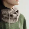 LHZSYY Höst och vinter Cashmere Knit Cap Collar Hooded Dual-Använda stycke Män Kvinnor Mode Högkvalitativ Ull Varm Cap 211119