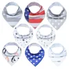 8Pcs/Set Cute Triangular Saliva Towel Baby Burp Cloths Bandanas Babe Bibs Cotton Bandana Drool Bib