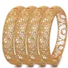 Bangle 4pcsset أساور النساء الأوسط الشرقي العربي أساور دبي الأفريقية 24K ذهبية اللون العروس المجوهرات هدية 3510377