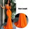 Två stycken set sommar klänning kvinnor 2021 Orange strapless maxi klänningar golv längd plus storlek sexig strand bär boho vestidos outfits y0726