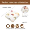 Coperte di cotone di bambù appena nato Soft Swaddle Wrap Feeding Burp Panno Asciugamano Fotografia Accessori Sciarpa Baby Stuff 210309