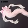 100%Handmade Lovely Japanese Soft Foxes Tail Bow Silicone Butt Anal Plug Erotic Cosplay Accessories Adult sexy Toys for Couples