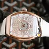 2021 Vanguard Yachting v 45 SC DT Automatic Mens Watch Rose Gold Case 3D Digital Mark Белый цифер