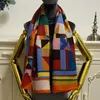 Women039s square scarf shawl pashmina good quality 30 silk 70 cashmere material Warm scarves print pattern size 130cm130cm3210721