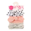 Bandeau bébé pour fille cheveux lapin fleur imprimé nœuds Turban 3 pièces bandeaux élastiques pour nourrissons enfants noeud bandeau bandeau cheveux accessoires