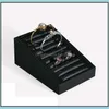 Jewelry Stand Packaging & Display Black Or White Elastic Pu Leather Bangle Ring Tray Insert Drop Delivery 2021 Hmavv