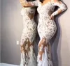 Vestido de noite vestido roupas balleesfathi nawalelzoghbi rosa laço sweetheart branco bainha de manga longa yousef aljasmi myriam tares kim kardashian sereia